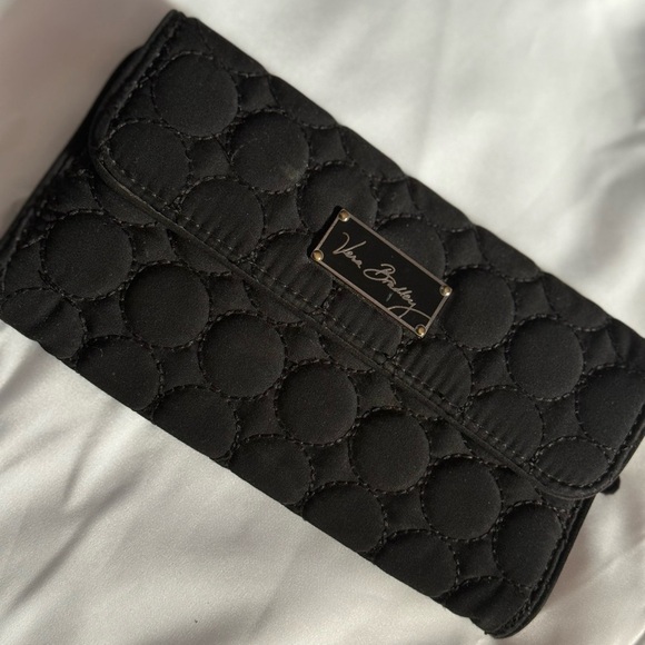 Vera Bradley Black Quilted Wallet - Picture 3 of 12